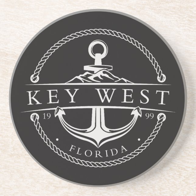 Porta-copos Âncora Náutica Key West Flórida 1999 (Frente)