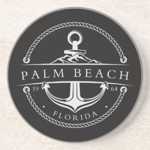 Porta-copos Âncora Náutica Palm Beach Flórida 1964