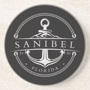 Porta-copos Âncora Náutica Sanibel Flórida 1959