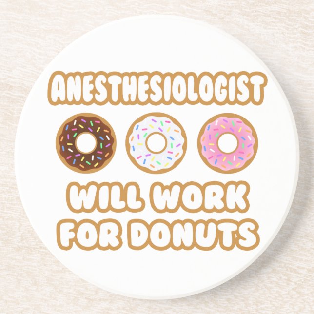 Porta-copos Anestesiologista. Trabalhará Para Rosquinha (Frente)