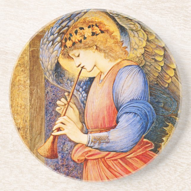 Porta-copos Angel Pre-Raphaelite Portas copos de Natal (Frente)