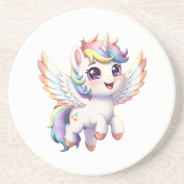 Porta-copos Angel unicorn is so cute (Frente)