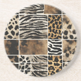 Porta-copos Animal Print - Sand Stone Coaster
