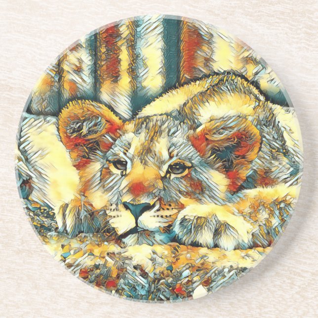 Porta-copos AnimalArt_Lion_036 (Frente)