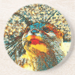 Porta-copos AnimalArt_Otter_001