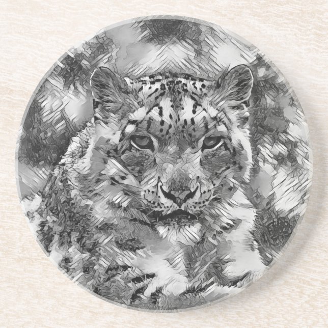 Porta-copos AnimalArtBW_Leopard_001 (Frente)