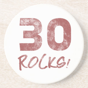 Porta-copos aniversário de 30 anos Rocks