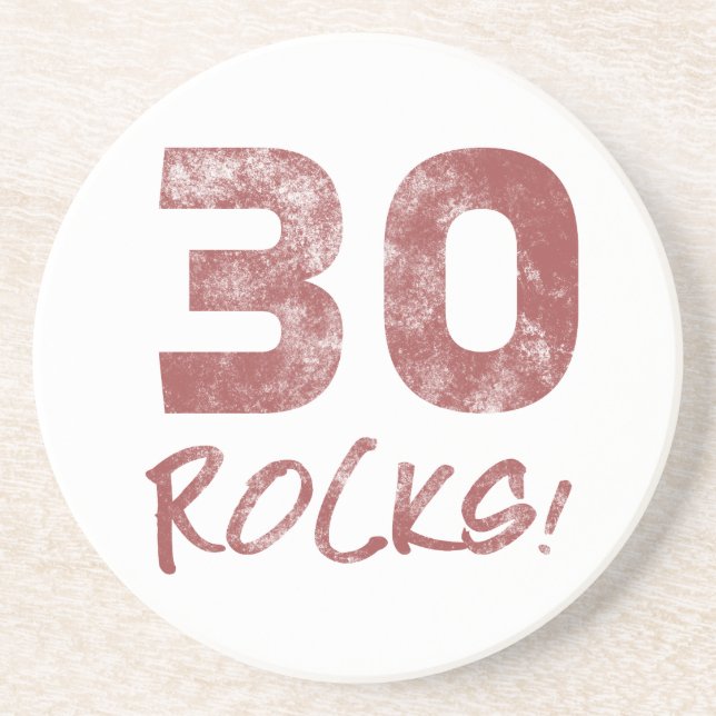 Porta-copos aniversário de 30 anos Rocks (Frente)