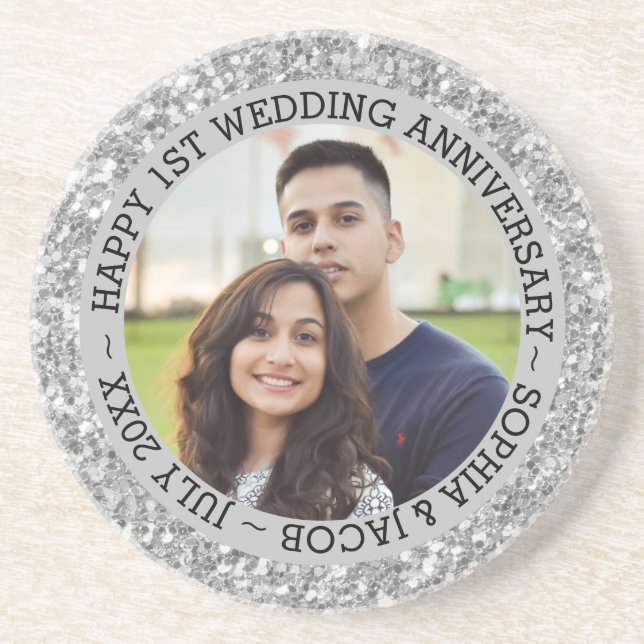 Porta-copos Aniversário de Foto Personalizada 1rua (Frente)