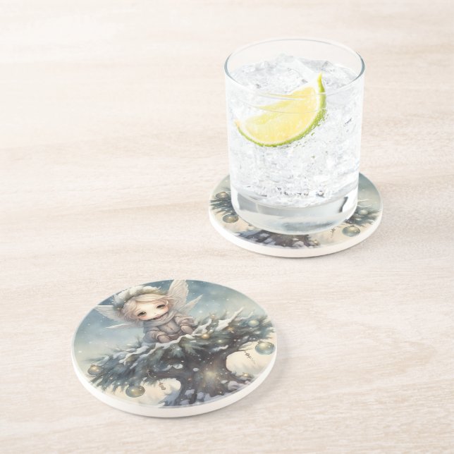 Porta-copos Anjo de Natal (Lateral)