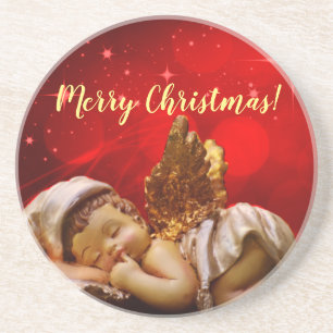 Porta-copos Anjo Dormindo Bebê Jesus Natal
