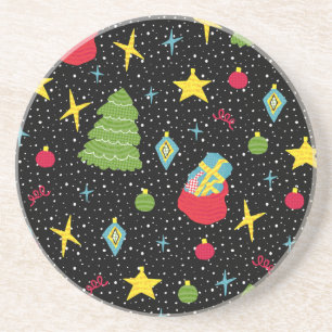 Porta-copos Ano Novo Festivo: Colorida Sem Costura.