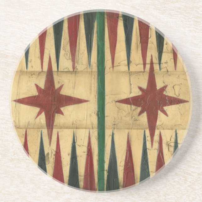 Porta-copos Antiguidade Conselho de Jogos Backgammon por Ethan (Frente)