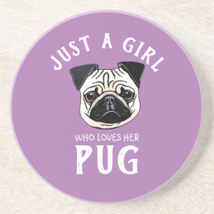 Porta-copos Apenas uma garota que a ama Pug