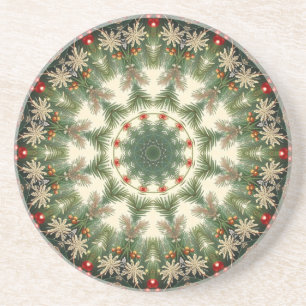 Porta-copos Apoio de Arenito Decorativo Verde