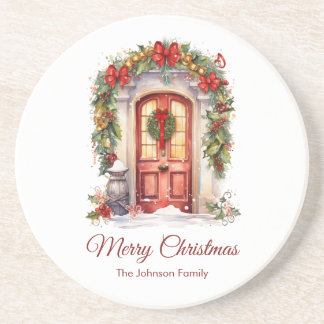Porta-copos Apoio de Porta de Natal Vintage