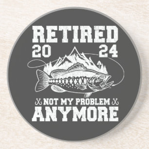 Porta-copos Aposentado 2024 Não É Meu Problema Mais Pescar Eng