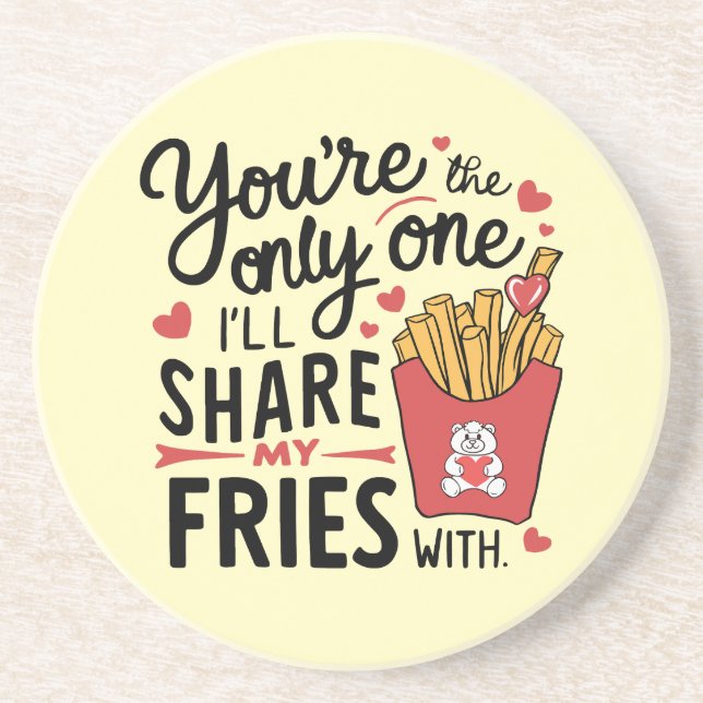 Porta-copos Aquele que eu vou compartilhar minhas fadas com Na (Frente)