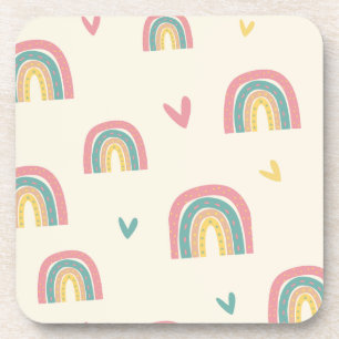 Porta copos arco-íris