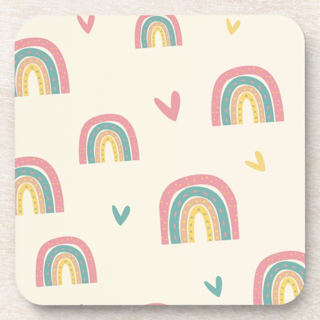 Porta copos arco-íris (Frente)