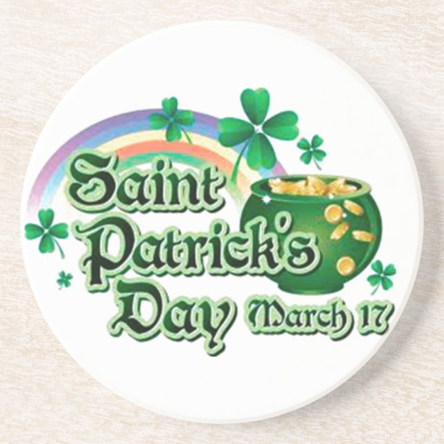 Porta-copos Arco-íris e Pote Dourado - (Frente)