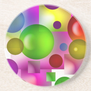 Porta-copos Arco-Íris Geométrico