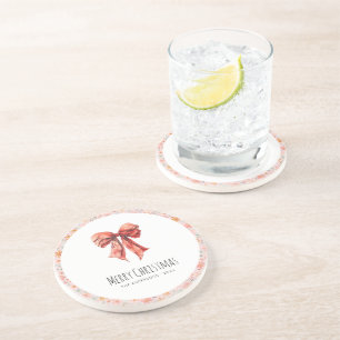 Porta-copos Arco Vermelho Coquette Modern Floral Natal