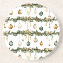 Arcos Marrons Rústicos Creme Verde Natal  