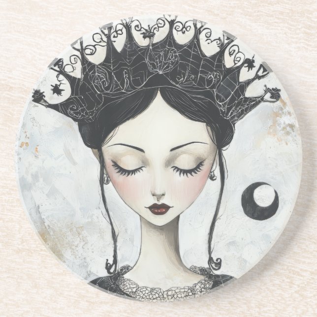 Porta-copos arenito da Rainha gótico (Frente)