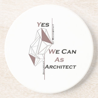 Porta-copos arquitetura, design moderna, arte geométrica, pret