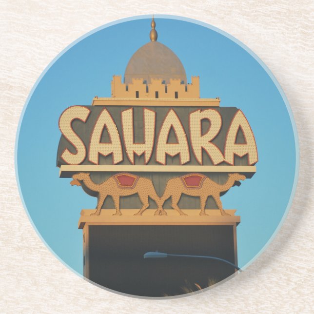 Porta-copos Arquitetura Landmark do Sahara de Las Vegas (Frente)