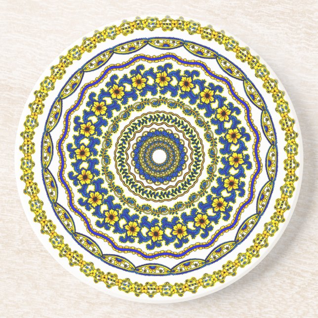 Porta-copos art meditation mandala coaster (Frente)