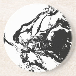 Porta-copos Arte acidental de Abstrato preto e branco