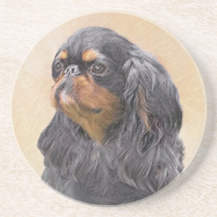 Porta-copos Arte Animal Original Pintura Inglesa Toy Spaniel