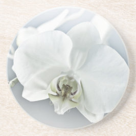 Porta-copos Arte Botânica de Orquídea Branca Elegante