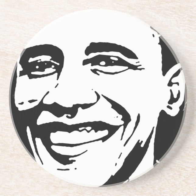 PORTA-COPOS ARTE DA TINTA DE BARACK OBAMA (Frente)