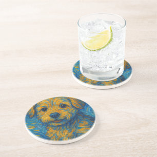 Porta-copos Arte de Cachorro Estilo Van Gogh Caprichoso – Rede