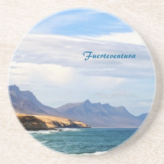 Porta-copos Arte de Viagem da Costa Oceânica de Fuerteventura (Frente)