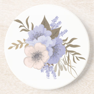 Porta-copos Arte Floral Rosa Vintage Flores Botânicas Retrô