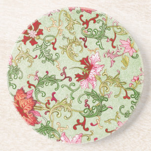 Porta-copos Arte Nova Antiga Chinoiserie Floral Chinesa
