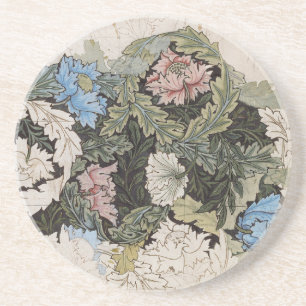 Porta-copos Arte nova william morris padrão floral esboço