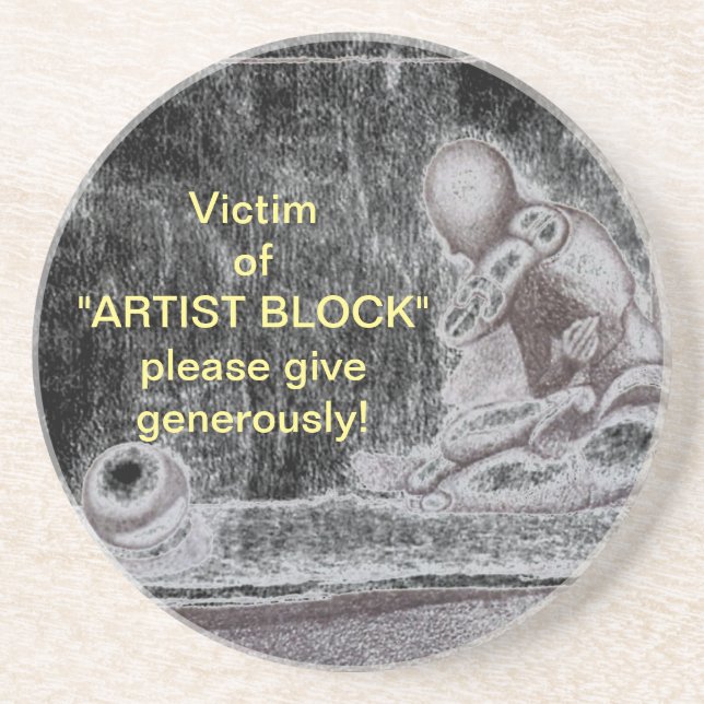 Porta-copos Artistas e pessoas criativas temem o bloco m (Frente)