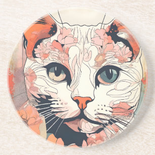 Porta-copos Artsy Cat