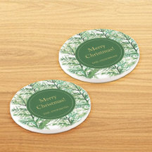 Árvore de Aquarela de Natal Merry personalizada