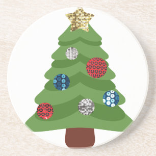 Porta-copos árvore de natal emoji