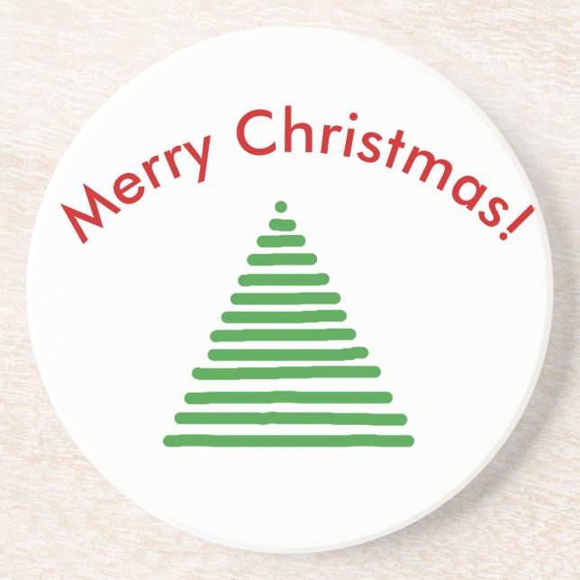 Porta copos - Árvore Estilizada com Texto Curvo (Frente)