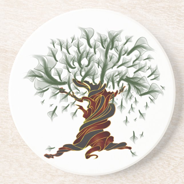 Porta-copos Árvore torcida (Frente)