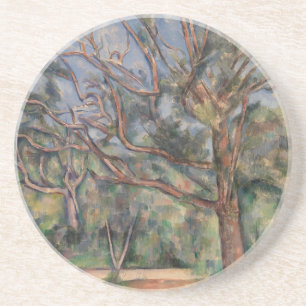 Porta-copos Árvores e Estrada, Paisagem Pós-Impressionista