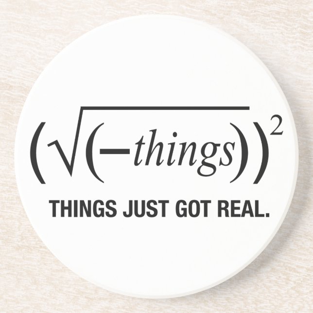 Porta-copos as coisas apenas obtiveram reais (Frente)