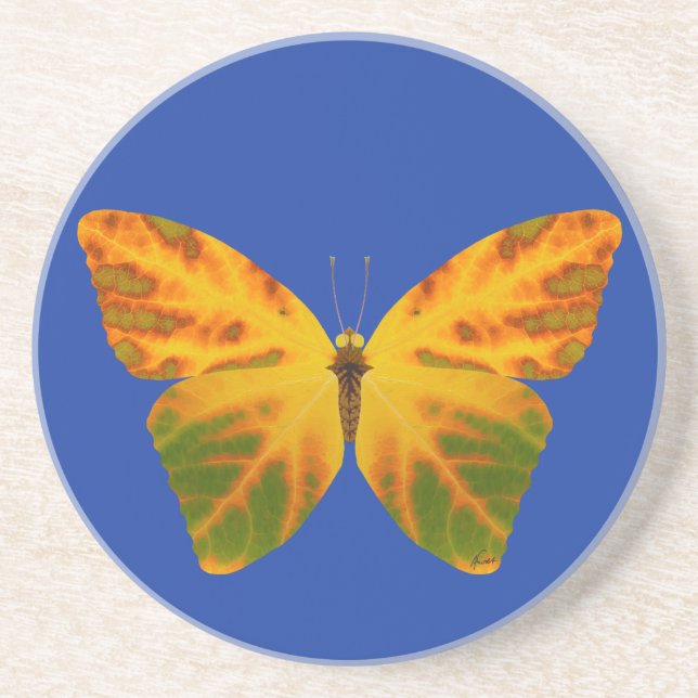 Porta-copos Aspen Leaf Butterfly 1 (Frente)